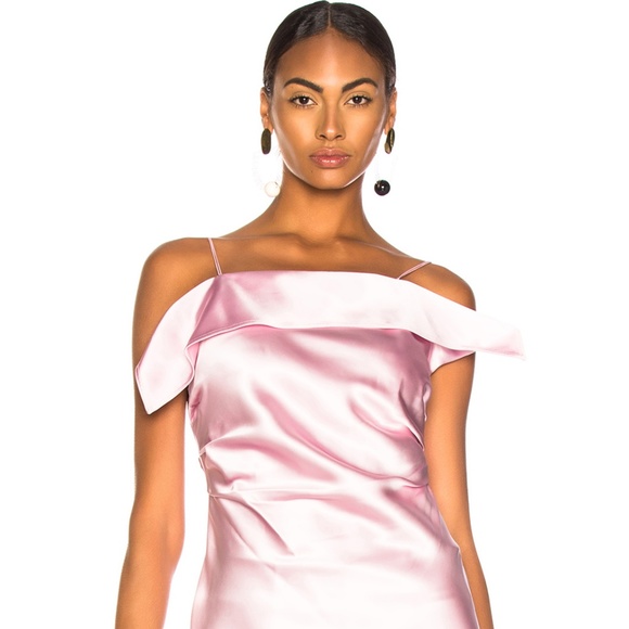 HELMUT LANG Draped Satin Top MSRP $395 - Picture 5 of 6